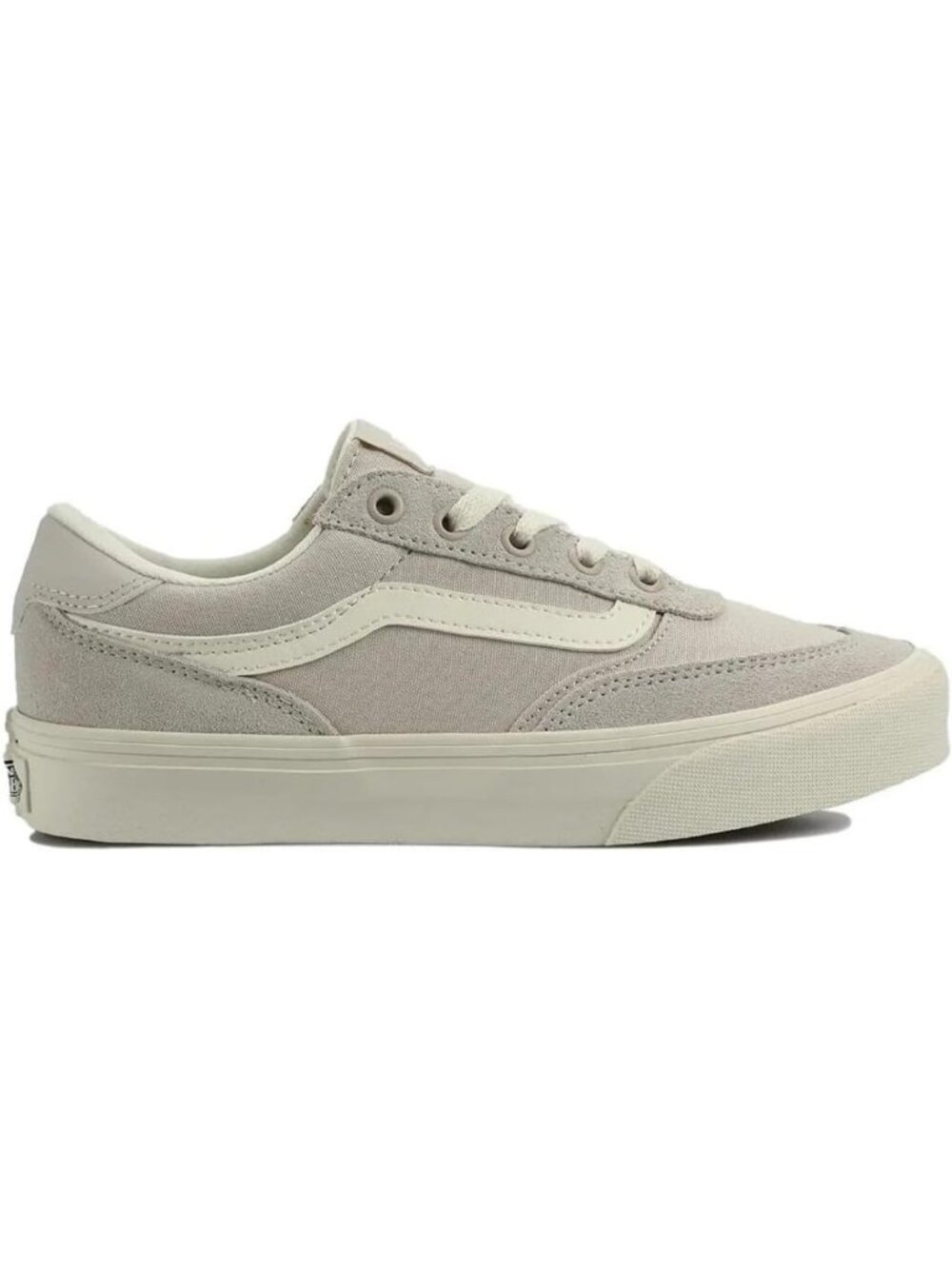 Women's Suede Canvas Taupe Mist Brooklyn Ls Low-Top Work Fashion Sneakers